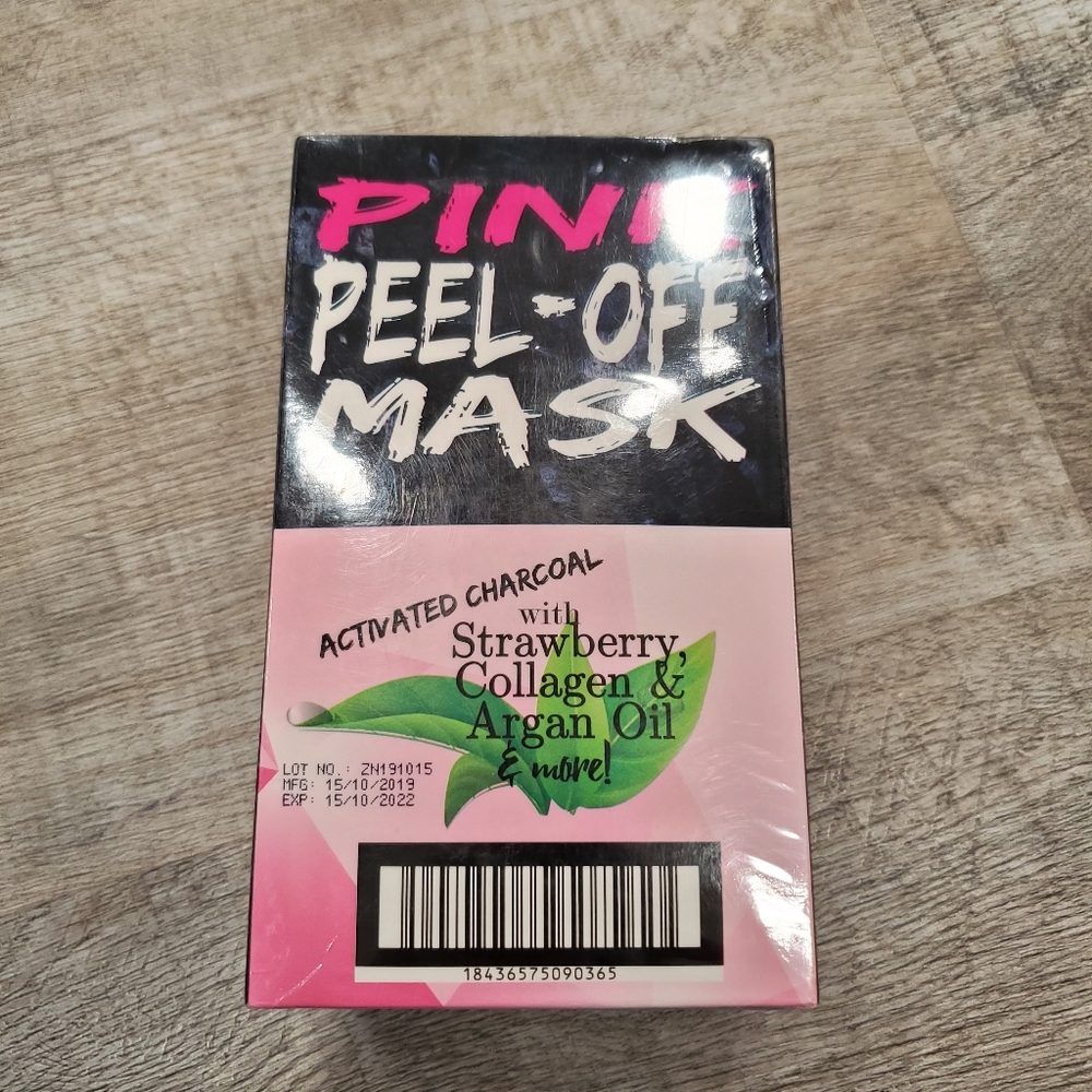 NEW! Biovene Pink Peel Off Mask Activated Charcoal 25 Pack